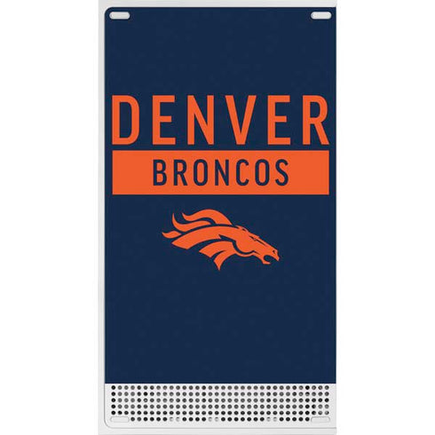 NFL Denver Broncos Blue Performance Series Xbox Series S Console Skin